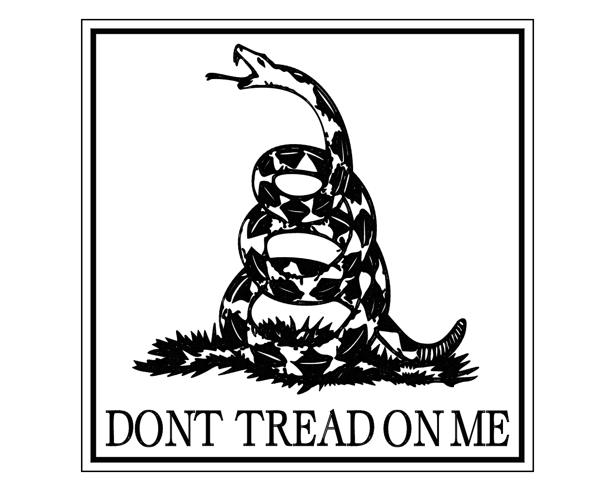 Gadsden Flag 6-Panel